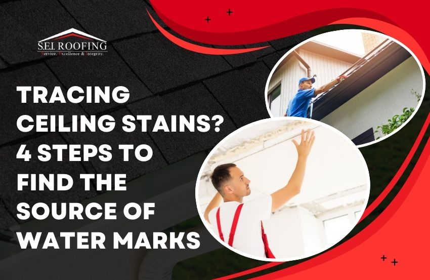 Water Marks on Your Ceiling - Tracing Ceiling Stains - SEI Roofing
