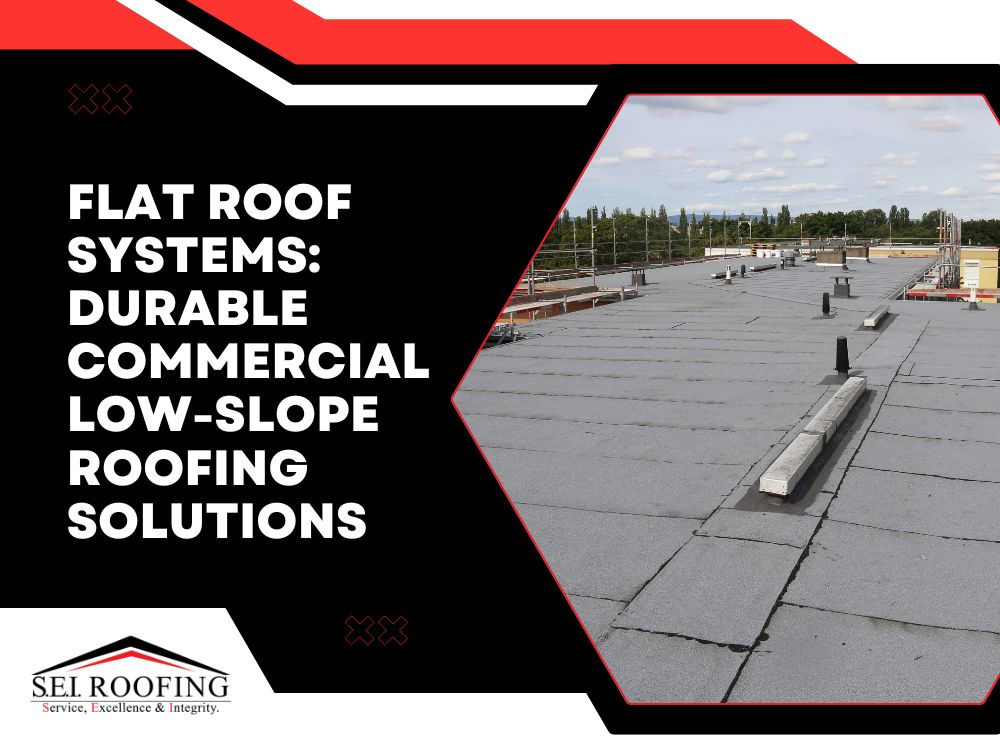 Commercial Flat Roofing - Flat Roof Systems: Durable Commercial Low-Slope Roofing Solutions - SEI Roofing